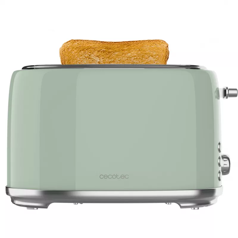 Skrudintuvas Toast&Taste 1000 Retro Double Green (Žalias, 980 W, 2 riekėms)
