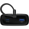 Powerbank 20.000 mAh su integruotu USB-C laidu 13 cm, 30 W (juoda, 20 Ah, 1x USB-A, 2x USB-C, PD, QC)