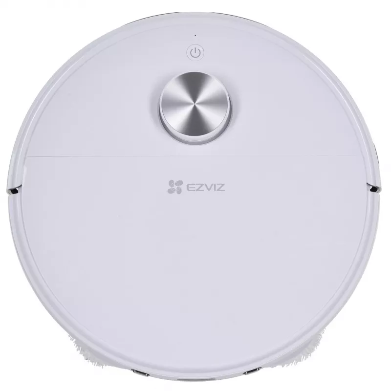 Robotinis dulkių siurblys EZVIZ RS2 su žemėlapiu, 4000 Pa siurbimo galia, 5200 mAh baterija, 220 min veikimo laikas, plaunamas šluostės pagrindas, bazinė stotelė su 5/5,5 L vandens talpyklomis