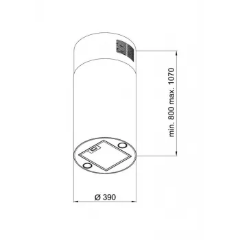 Gartraukis MAAN Elba 2 39, blizgus auksas, Ø390 mm