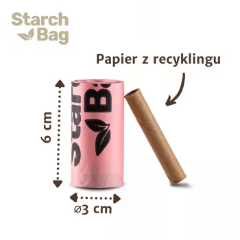 STARCH BAG - Šunų išmatų maišeliai - 1 x 15 vnt