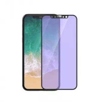 Grūdinto stiklo apsauga Devia iPhone XS/X 5,8 colių Anti-Blue Ray Visas Ekranas Juoda