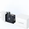 UGREEN Nexode N Series X513 30 W GaN USB-C vieno prievado greitasis įkroviklis, baltas