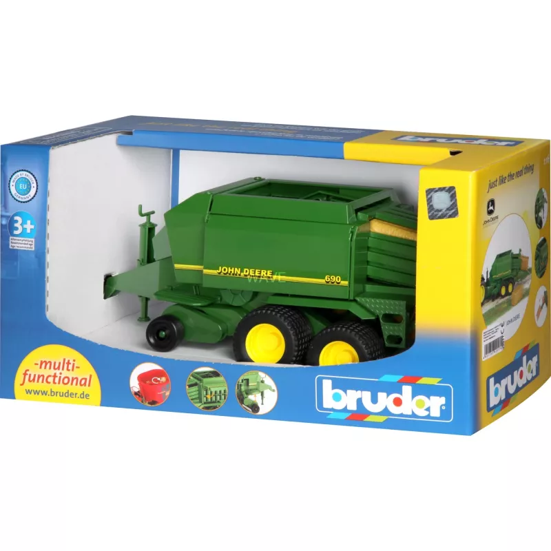 Žaislinis transporto priemonės ir trasos rinkinys BRUDER 02017, plastikinis, nuo 3 metų, spalvos juoda/žalia/geltona