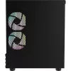PC korpusas Micro Tower Thermaltake View 170 WS ARGB — Micro dėklas, juodas, palaiko PS2 maitinimo šaltinį, 2x 120 mm šoniniai + 1x 120 mm galiniai ventiliatoriai, 2.5/3.5 colio HDD