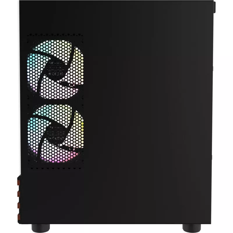 PC korpusas Micro Tower Thermaltake View 170 WS ARGB — Micro dėklas, juodas, palaiko PS2 maitinimo šaltinį, 2x 120 mm šoniniai + 1x 120 mm galiniai ventiliatoriai, 2.5/3.5 colio HDD