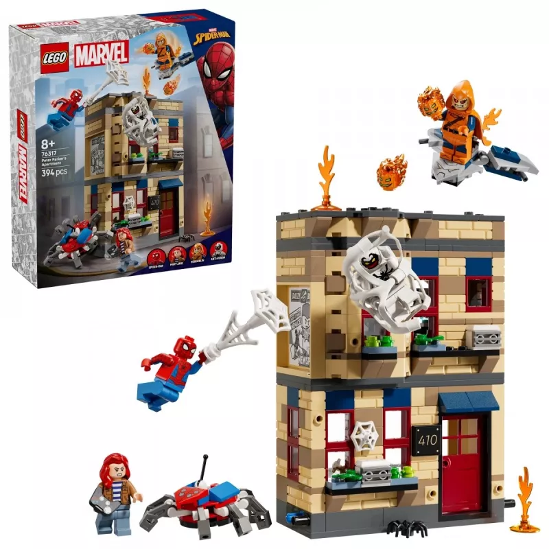 LEGO Marvel rinkinys 76317 Piterio Parkerio butas su Žmogumi Voru minifigūrėle
