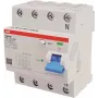 ABB Stotz S&J liekamosios srovės grandinės pertraukiklis TypB 4P 40A,300mA,3kA,4TE F204B-40/0,3-4TE (2CSF204568R3400)