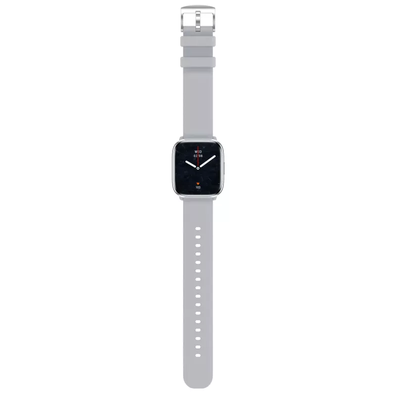 myPhone Watch Pastel išmanusis laikrodis, 4,45 cm (1,75 colio) AMOLED, 390 x 450 taškų, Bluetooth 5.3, atsparus vandeniui, sidabriškai pilkas