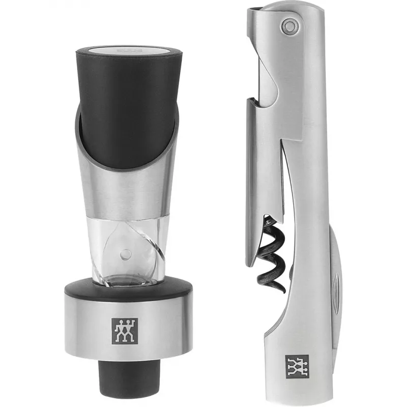 ZWILLING Sommelier vyno įrankių rinkinys – stačiakampis dėklas 100×190×42 mm, 2 vnt.