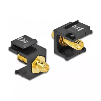 Keystone modulis RP-SMA moteriška juoda DeLOCK 86865