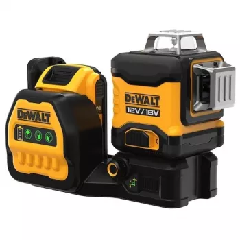 Lazerinis nivelyras DeWalt DCE089D1G18-QW žalias spindulys savaiminis išsilyginimas 360° su imtuvo suderinamumu