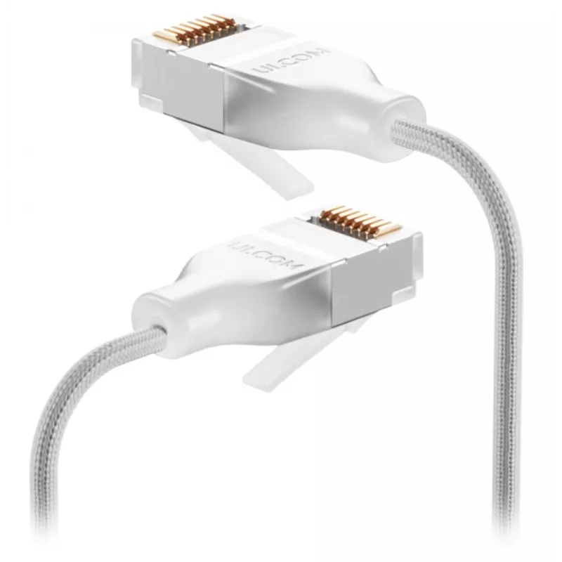 Tinklo jungiamasis laidas UBIQUITI UACC-Cable-Patch-EL-C6A 0,15 m Cat6a RJ-45 peršviečiamai baltas