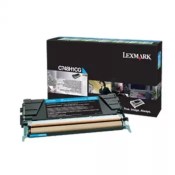 Kasetė su toneriais Lexmark C748H3CG 10000 puslapių Cian