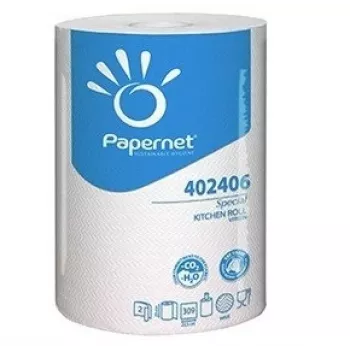 Papernet Special Rankiniai rankšluosčiai rulonais, popieriniai, 2 sluoksnių, 60 m, celiuliozė, balti (402406-1)