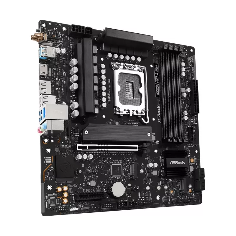 ASRock B860M Pro-A WiFi Micro-ATX pagrindinė plokštė