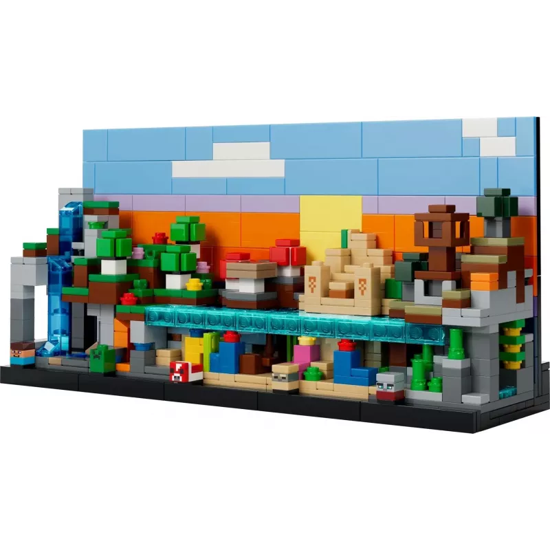 LEGO MINECRAFT 21589 Mini Biomes – Statyk ir demonstruok ikoninius Minecraft biomas