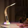 Stalinė LED lempa Hawk HW-LAMP05 balta, reguliuojama, su laikrodžiu ir RGB apšvietimu