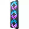 NZXT F360 RGB Core 360mm ARGB 3 viename juodas ventiliatorių rinkinys