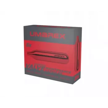 CO2 kapsulės UMAREX KOL.121-229 12 g metalinės, pakuotė po 5 vnt.