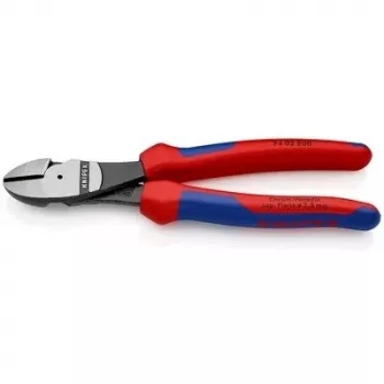 Knipex šoniniai pjaustytuvai 74 02 200 SB — 200 mm, izoliuotos patogios rankenos