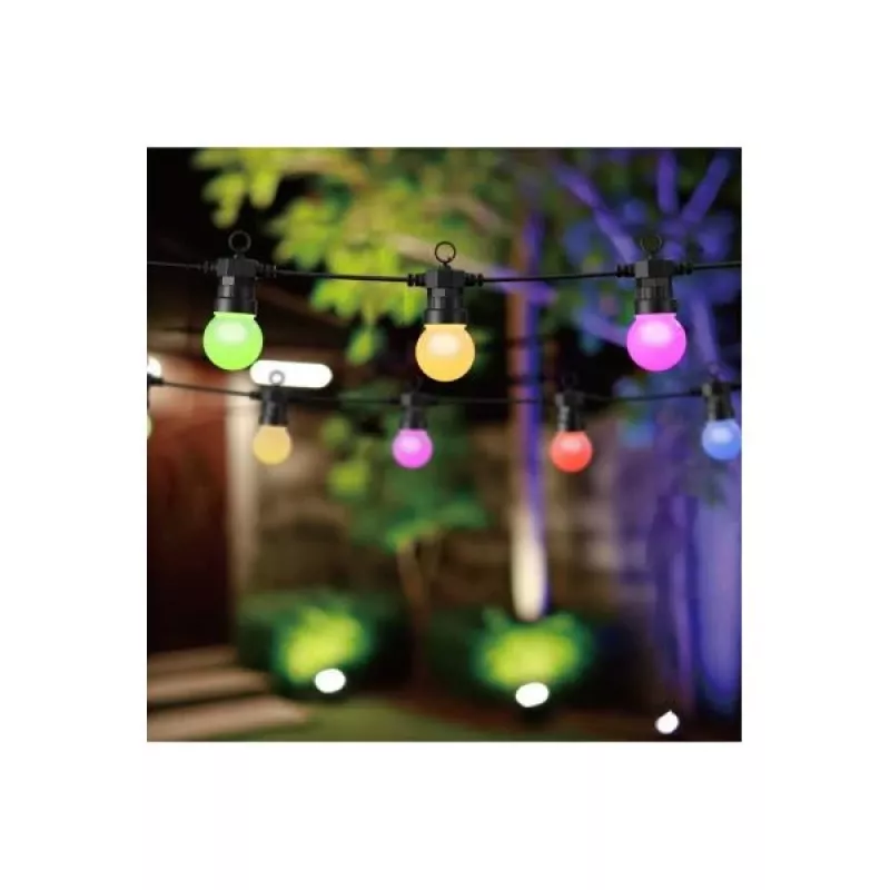 WOOX R5195 Protinga dekoratyvinė girlianda 9m RGB+CCT, Google Assistant ir Amazon Alexa, IP65