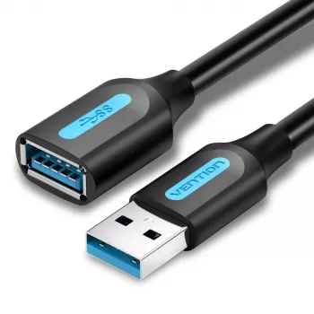 USB A į USB A laidas Vention CBHBF USB 3.2 Gen 1 (3.1 Gen 1) 1 m 5 Gbit/s Juodas