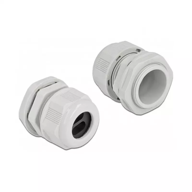 Kabelio įvadas DeLOCK 60394 pilkas plastikinis 2 vnt.