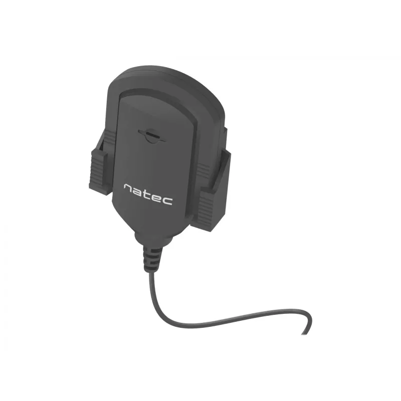 Segtuvinis mikrofonas NATEC NMI-1352, laidinis 3,5 mm, jautrumas -58 dB, 50–16000 Hz, 1,8 m laidas, 20 g