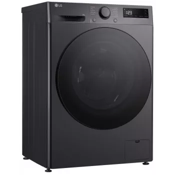 Skalbimo mašina LG F2WR508S2M — priekinė, 8 kg, 1200 aps./min., A energijos klasė, 60×48 cm, LED, juoda