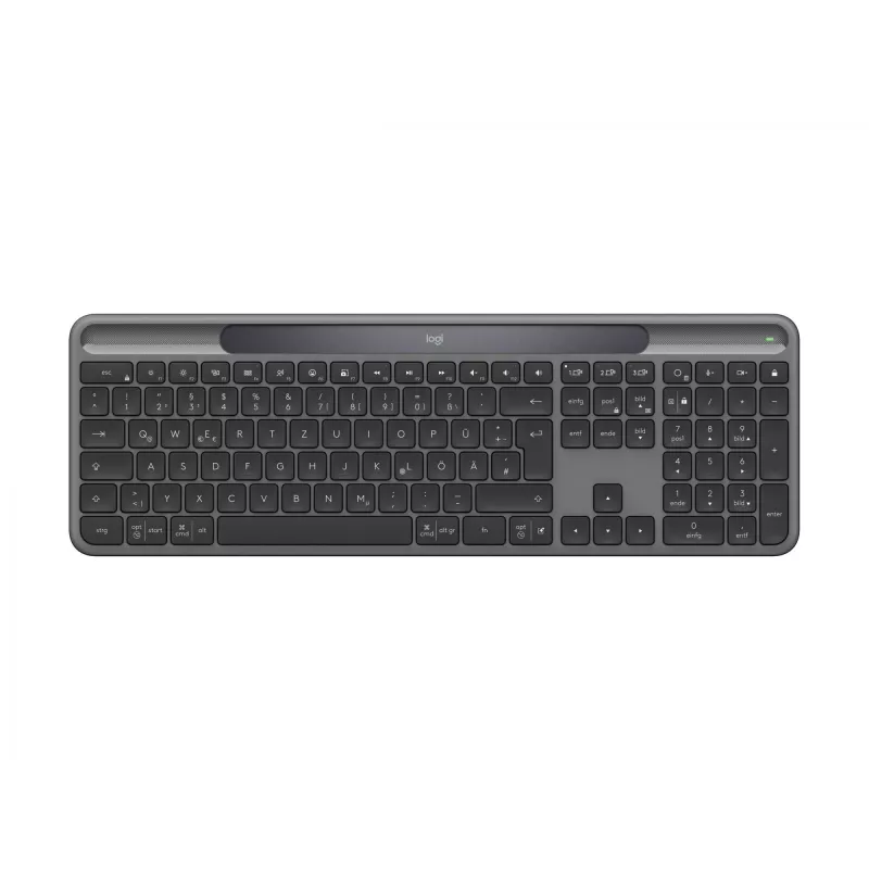 Logitech Signature Slim Solar+ K980 belaidė klaviatūra, vokiška QWERTZ, grafito spalvos