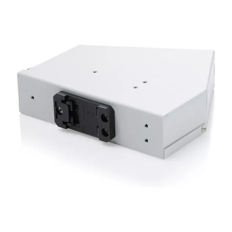 DIN bėgio šviesolaidžių splaisų skirstytuvas DIGITUS DN-96894 — kampuotas, 6 SC SX / LC DX, aliuminis, pilkas