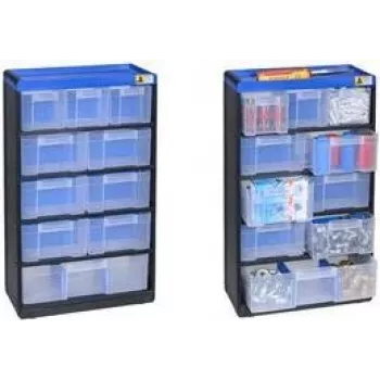 allit VarioPlus Pro 53/21 modulinė dėžė smulkioms detalėms 300×525 mm mėlyna/juoda