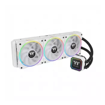 120 mm Thermaltake TS140 EX RGB White 3 vnt. korpuso ventiliatoriai, PWM, baltos mentės ir rėmas