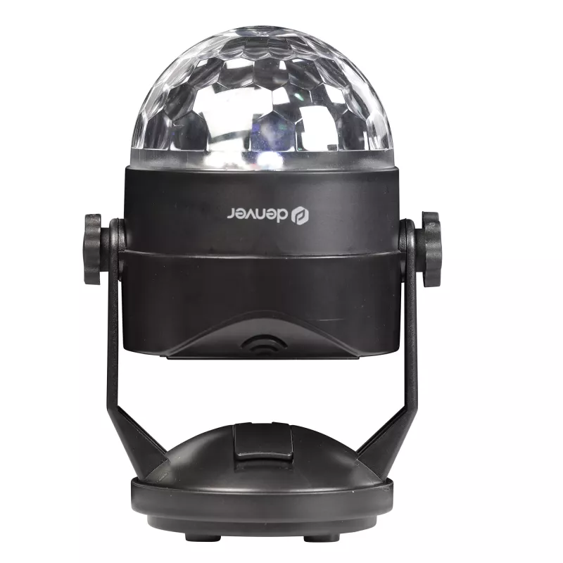 LED disko rutulys DENVER LDB-319 – kompaktiškas LED vakarėlių šviestuvas