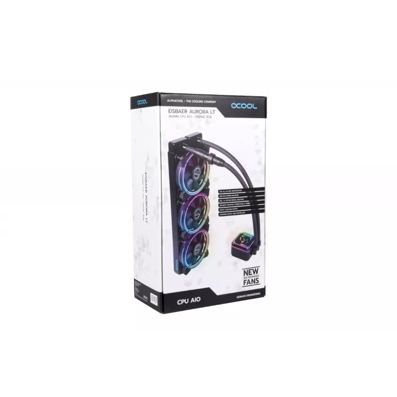 Alphacool Eisbaer LT360 Aurora HPE Digital RGB 360 mm AiO skysčio aušinimo sistema