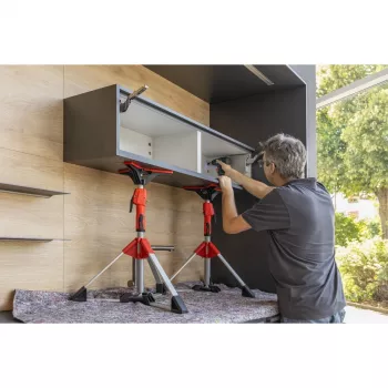 Lubų ir montavimo atrama Bessey STE90 reguliuojama 575–910 mm su pompine rankena