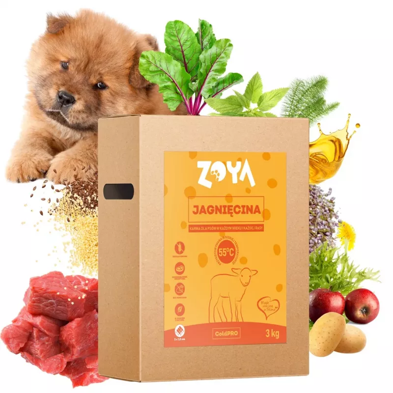ZOYA ColdPRO Ėriena sausas šunų ėdalas 3 kg