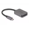 DeLOCK USB Type-C SD/Micro SD kortelių skaitytuvas, aliuminis, 5000 Mbit/s