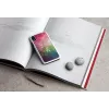 Dėklas išmaniajam telefonui iKins, skirtas iPhone XR – vandens gėlių dizainas, baltas