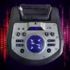 Nešiojamas Bluetooth karaoke garsiakalbis MANTA SPK0803B140 140W, su baterija, MIC/USB/microSD, FM, ekvalaizeriu, ratukais