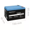 Įkraunama LiFePO4 baterija QOLTEC 10Ah 12.8V 128Wh su integruota BMS