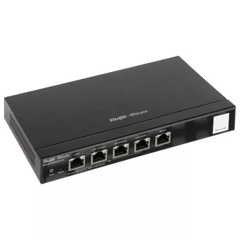 Ruijie Networks RG-EG305GH-P-E laidinis maršrutizatorius juodas