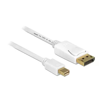 DELOCK Laidas mini DisplayPort Kištukas > DisplayPort Kištukas 7,0 m Baltas