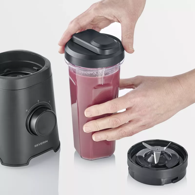 Stalinis blenderis SEVERIN SM 3743 – 0,6 L talpa, 320 W, juodas, nerūdijančio plieno peiliai