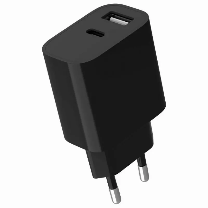 USB įkroviklis universalus juodas 2 prievadai TA-UC-2AC12-01-BK GEMBIRD