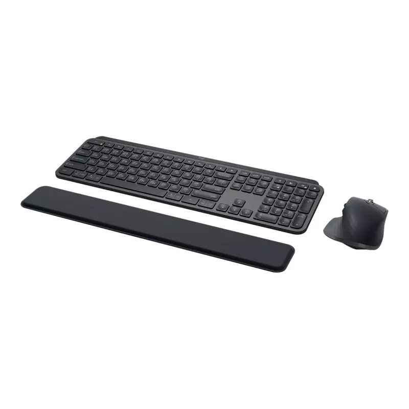Logitech MX Keys Combo verslui – belaidė klaviatūra ir pelė su foniniu apšvietimu, QWERTY GB, grafito spalvos