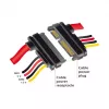 SATA ilginimo kabelis DeLOCK 83803 0,3 m SATA 22 kontaktų juoda raudona geltona