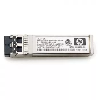 Hewlett Packard Enterprise SFP 8Gb Fc Short Wave B Series – SFP modulis 8 Gbps Fibre Channel trumpoms bangoms