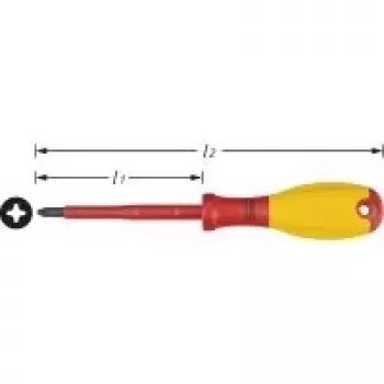 Hazet elektrinis Phillips atsuktuvas PH 2, antgalio ilgis 100 mm (810VDE-PH2)